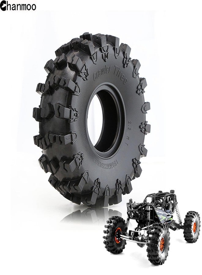 Chanmoo 2.2 RC Crawler Tires Soft Rubber Mud Snow Swamper Tyres OD 150mm For 1/10 RC Rock Crawler Car Axial SCX10 90047 D90 TF2 Tamiya CC01 Traxxas TRX4 2.2 inch Beadlock Wheel Rims 4PCS - Image 5